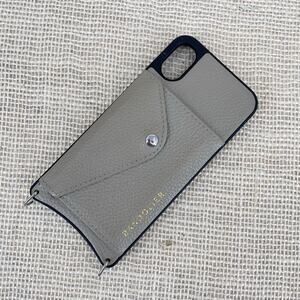 Bandolier Iphone X Leather Case, Tan Black, Strap‎ Hooks, Snap Pocket, MagSafe